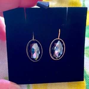 Swarovski black and gold earrings